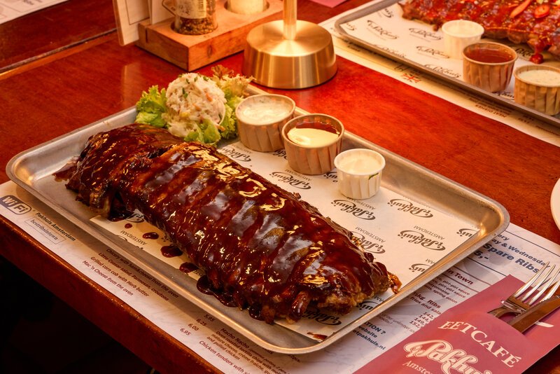 Eetcafé 't Pakhuis Amsterdam - Spareribs en biefstuk